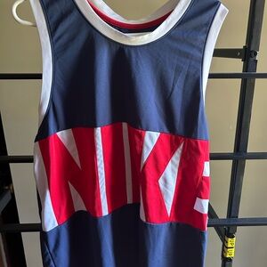 Nike Kids Blue and Red Jersey Tank